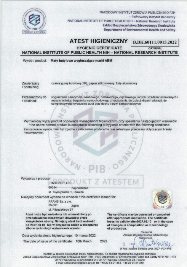 Self-adhesive Butyl Soundproofing Mat in sheets ABM Professional, 1.5mm, 0.06m2 mata wygłuszająca,mata butylowa mata-wygluszajaca-butylowa-samoprzylepna-abm-w-arkuszach-abm-7