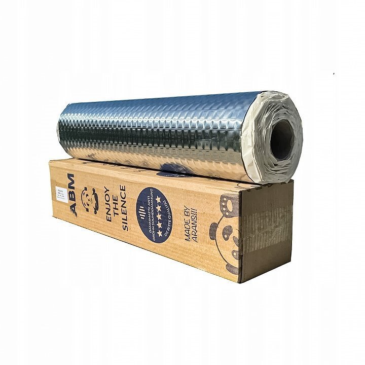 Self-adhesive Butyl Silencing Mat ABM Professional in rolls, 1.5mm, 1m2 ABM Insulation Self-adhesive Butyl Silencing Mat ABM Professional in rolls, 1.5mm, 1m2 Butyl Soundproofing Mats ABM Professional abm butyl matt ABM Insulation