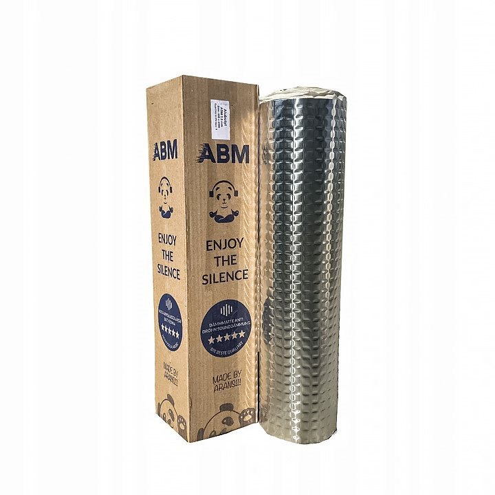 Self-adhesive Butyl Silencing Mat ABM Professional in rolls, 1.5mm, 1m2 ABM Insulation Self-adhesive Butyl Silencing Mat ABM Professional in rolls, 1.5mm, 1m2 Butyl Soundproofing Mats ABM Professional abm butyl matt ABM Insulation