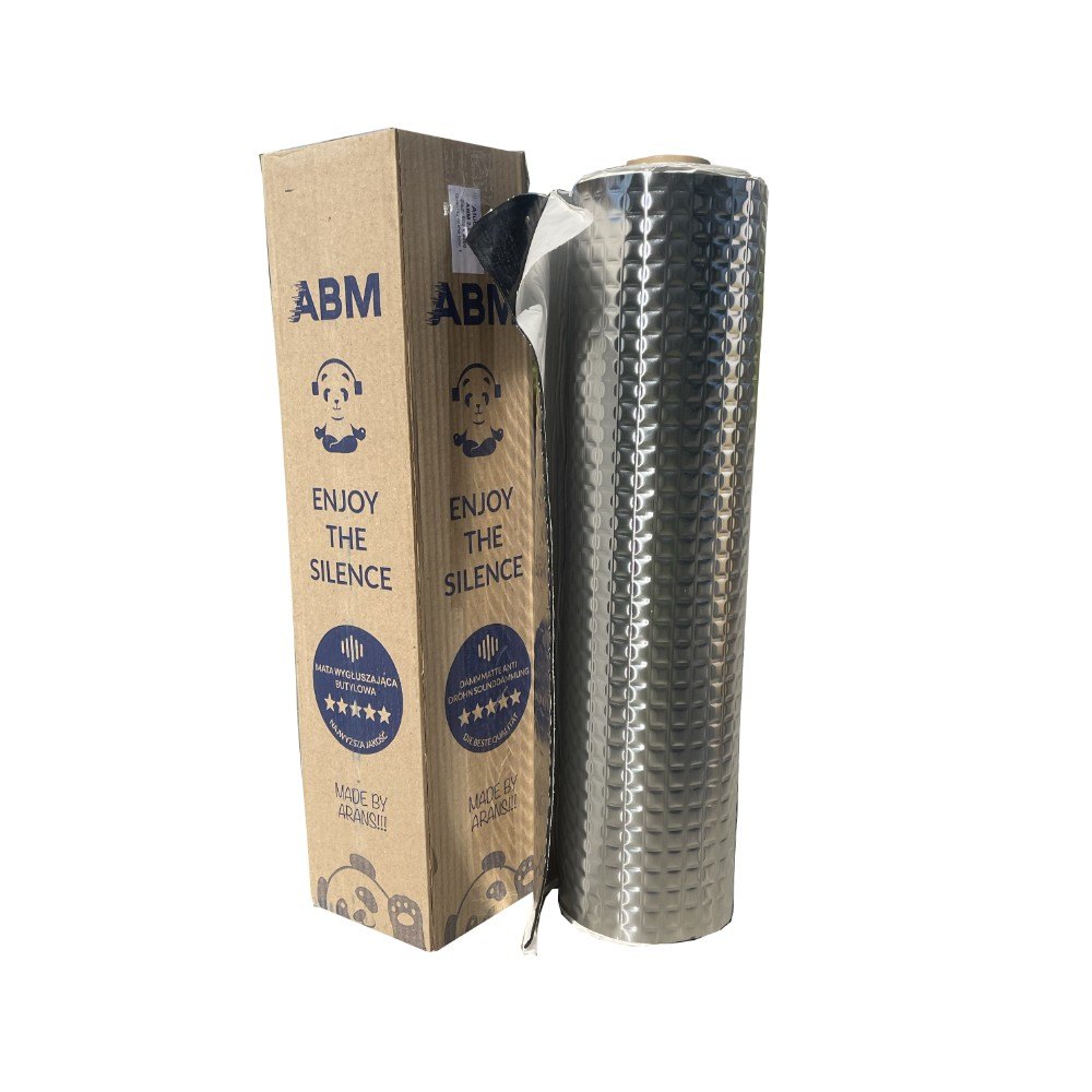 Self-adhesive Butyl Soundproofing Mat ABM Professional in rolls 1.5mm, 2m2 Butyl Soundproofing Mats ABM Professional abm premium butyl matt ABM Insulation
