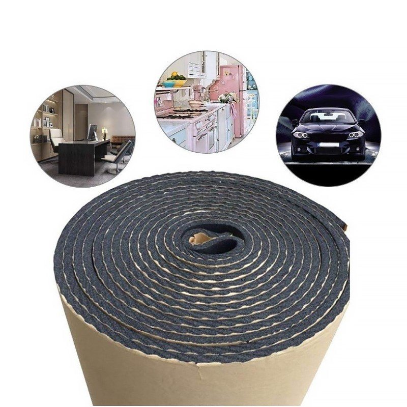 Soundproofing Rubber Foam Self-adhesive ABM, 6mm, 1 m2 ABM Insulation Soundproofing Rubber Foam Self-adhesive ABM, 6mm, 1 m2 Insulation Rubber Foams abm rubber foam ABM Insulation