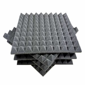 Acoustic foam ABM PYRAMIDS Self-adhesive, 50mm, 0.25m2 Acoustic Absorbing Soundproofing Foam acoustic foam ABM Insulation