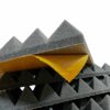Acoustic foam ABM PYRAMIDS Self-adhesive, 50mm, 0.25m2 Acoustic Absorbing Soundproofing Foam acoustic foam ABM Insulation