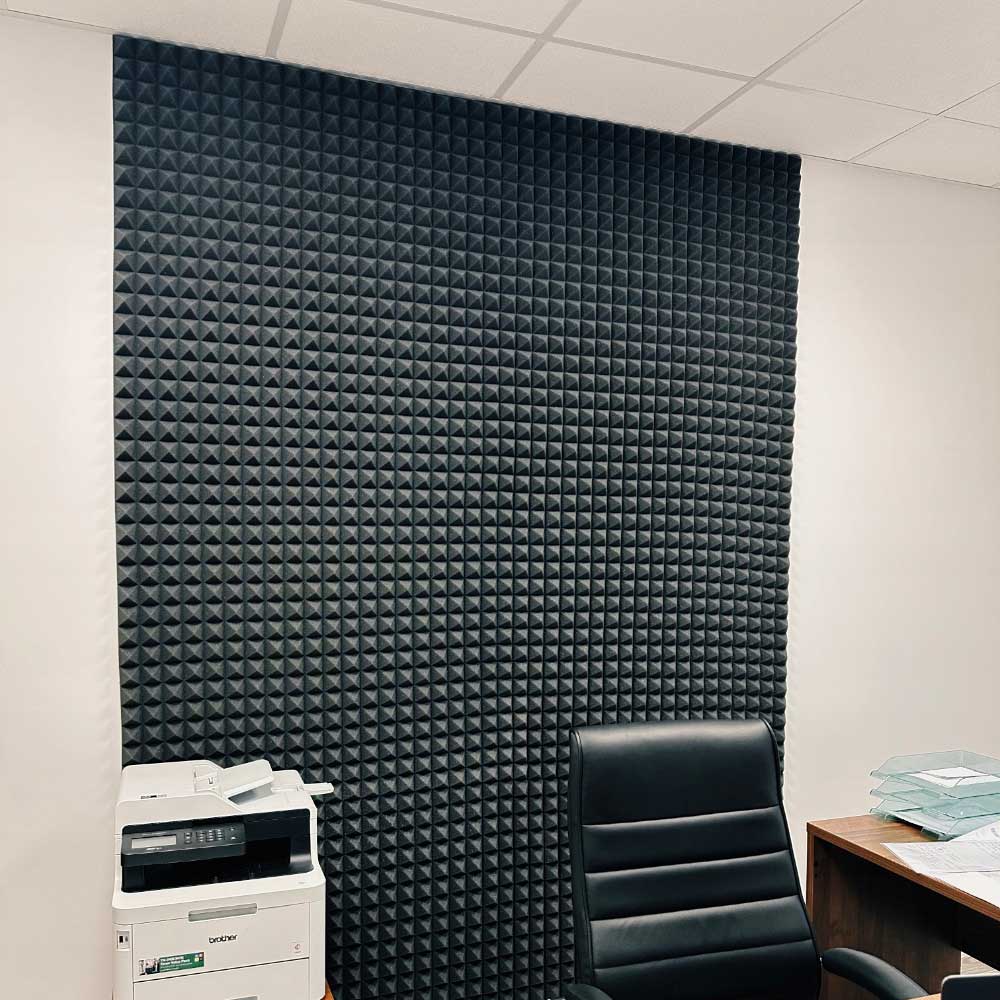 Acoustic foam ABM PYRAMIDS Self-adhesive, 50mm, 0.25m2 Acoustic Absorbing Soundproofing Foam acoustic foam ABM Insulation