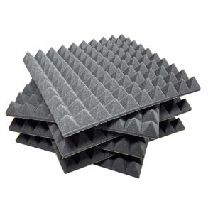 Acoustic foam ABM PYRAMIDS Self-adhesive, 50mm, 0.25m2 Acoustic Absorbing Soundproofing Foam acoustic foam