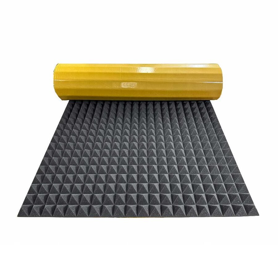 Acoustic foam ABM PYRAMIDS Self-adhesive, 50mm, 0.25m2 Acoustic Absorbing Soundproofing Foam acoustic foam ABM Insulation