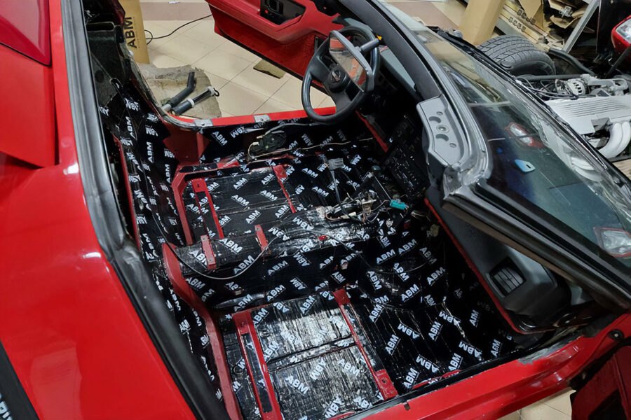 How to effectively soundproof a sports car using butyl mats and rubber foams? Advices ABM Insulation