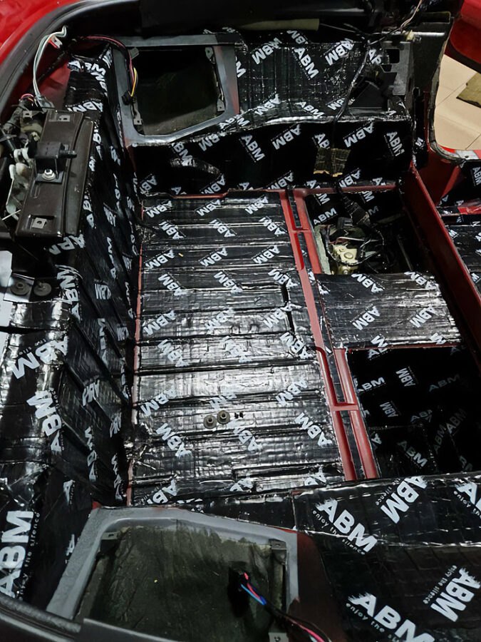 How to effectively soundproof a sports car using butyl mats and rubber foams? Advices ABM Insulation