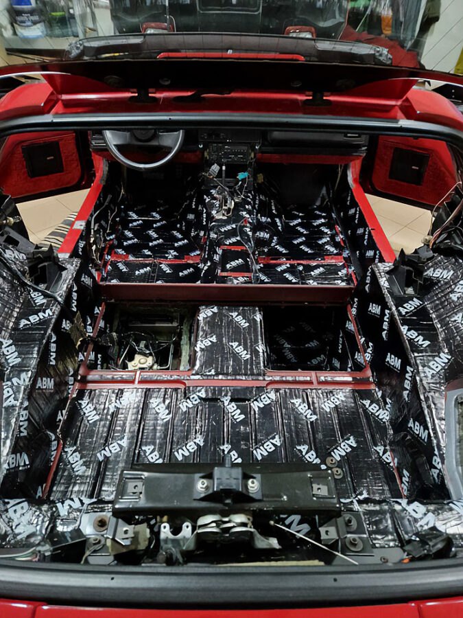 How to effectively soundproof a sports car using butyl mats and rubber foams? Advices ABM Insulation