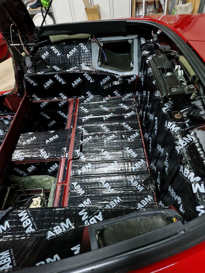 How to effectively soundproof a sports car using butyl mats and rubber foams? Advices ABM Insulation