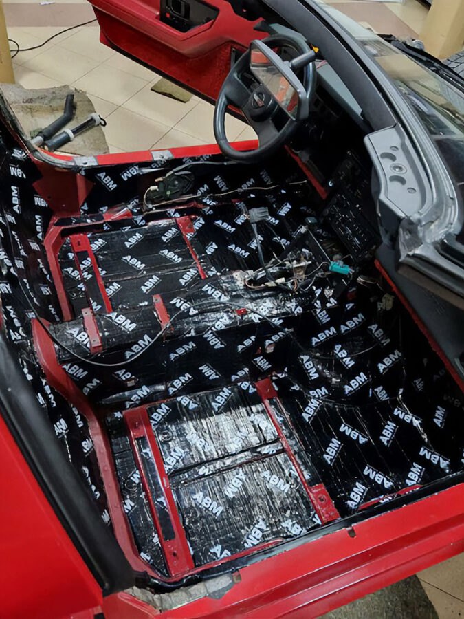 How to effectively soundproof a sports car using butyl mats and rubber foams? Advices ABM Insulation