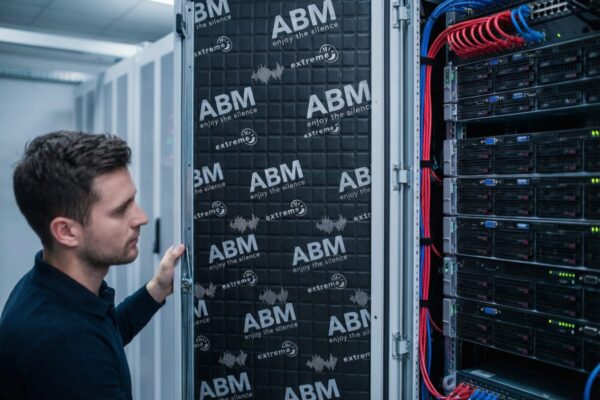 Do butyl mats reduce noise in server rooms and data centers?  abm-b-58